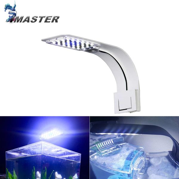 Pennelli Super Slim Led Acquario Illuminazione per piante Coltiva la luce 5w / 10w / 15w Illuminazione per piante acquatiche Lampada Clipon impermeabile per acquario