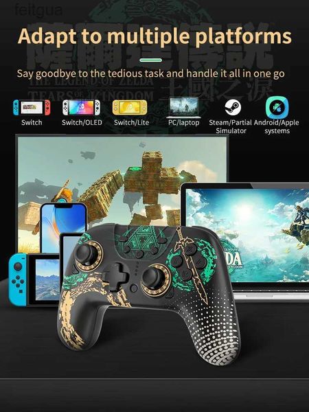 Gamecontroller Joysticks Bluetooth Wireless Switch Gamepads Controller Tears of the Kingdom Pro Joystick für NS PC Android V3 YQ240126