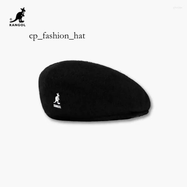 Baskenmützen KANGOL Wolle Baskenmütze 504 Kappe Männer Frauen Hut Mode Damen Einfarbig Casual Winter Hüte Herbst Luxus Hut Weiß Fuchs Kangol Baskenmütze Designer Trend RB Baskenmütze 8239