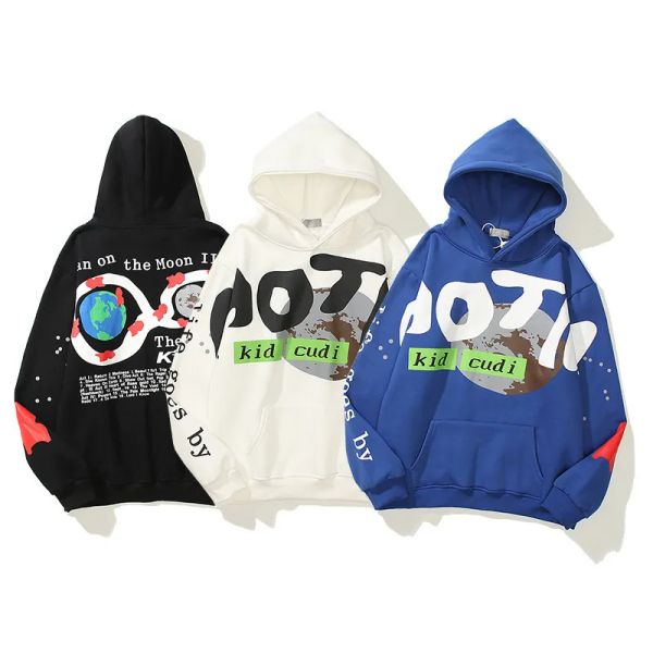 Hip Hop Erkekler Sokak Giyim Mektubu Hoodie Erkek Hoodies Erkek Kadınlar Yüksek Sokak Kazak Kazak Giyim Tasarımcı Sweater Hoodies Erkek Hood