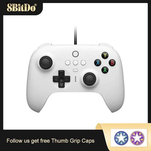 Controladores de jogo Joysticks 8BitDo Ultimate Controller Wired USB Gamepad com Joystick Compatível para Switch Windows PC Steam Game Acessórios YQ240126