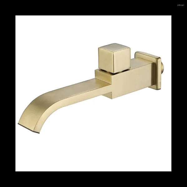 Küchenarmaturen, Badezimmer-Waschbecken-Wasserhahn, Wandmontage, Waschbecken-Zubehör, Wasserhähne für Gold