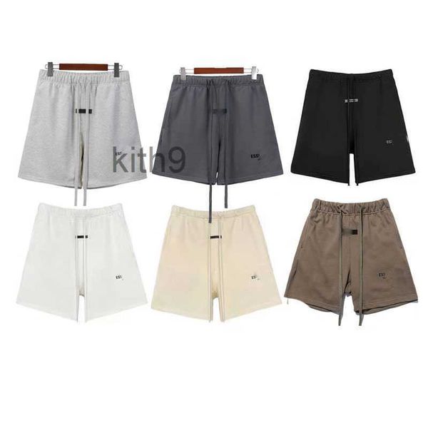 Ess Mens Shorts Homem Mulheres Designer Curto 100% Algodão Puro Grosso Cintura Elástica Calças Reflexivas Carta Tamanho Grande LCCI