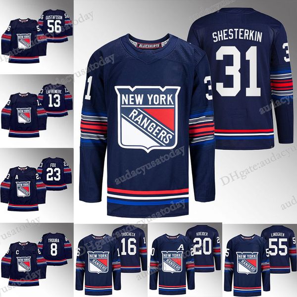 10 Artemi Panarin New york''ranger'' Maglie da hockey 41 Jaroslav Halak 5 Ben Harpur 24 Kaapo Kakko 48 Kalynuk 88 Patrick Kane Ryan Lindgren Mikkola personalizzato Uomini donne giovani