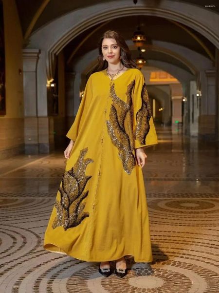 Ethnische Kleidung Abaya Dubai Muslim Kleid Luxus Ramadan Kaftan Islam Kimono Robe Frauen Kaftan Marocain Maxi Party Kleider 2024 Abayas Femme