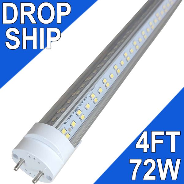 T8 72 Watt bianco freddo, lampada a tubo lineare fluorescente T8, lampadina di ricambio per lampada T8, base bi-pin G13, lampada fluorescente di ricambio, 6500K Garage usastock