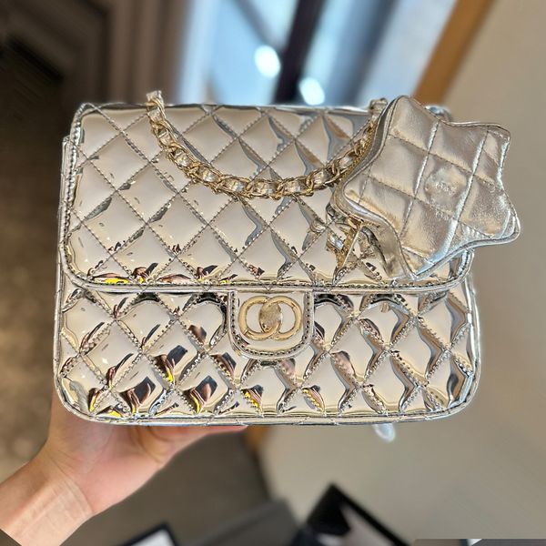 El çantası omuz çantaları Siyah Crossbody Bag Pembe Tasarımcı Siyah debriyaj çantası gerçek deri kumaş patent deri zinciri şık çanta yüksek kaliteli kadın cüzdanları