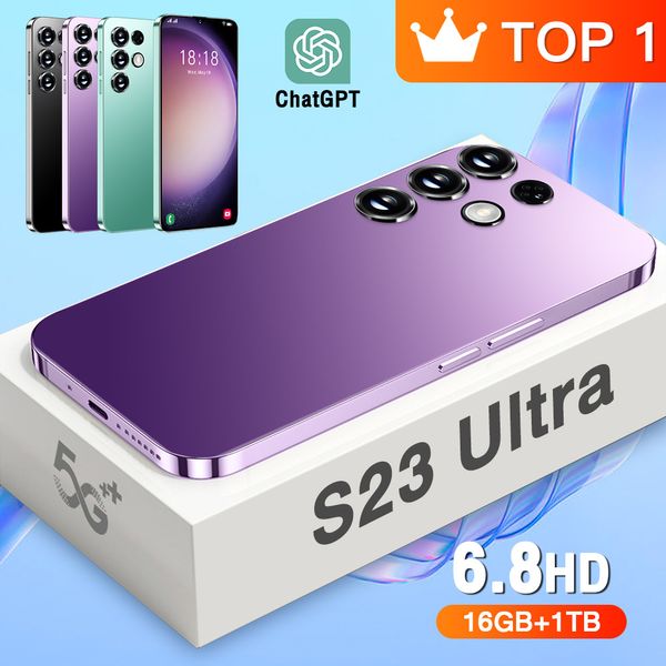 S23ultra Cross-Border Nuovo arrivo Spot Goods 6,52 pollici 1 16 Android 3G Smart Phone Produttori Commercio estero Consegna a basso prezzo