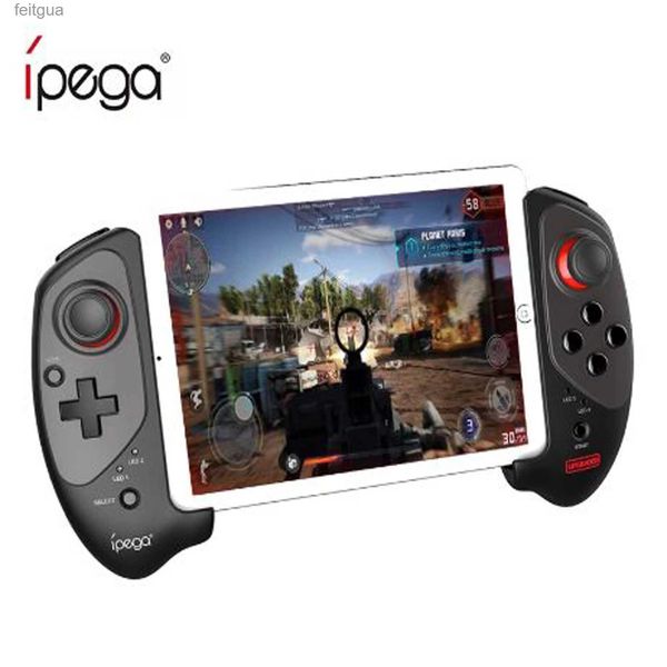 Oyun Denetleyicileri Joysticks Yeni Yükseltilmiş İpega 9083S Kablosuz Oyun Denetleyicisi Bluetooth Gamepad iOS / Android PG-9083S Teleskopik sap ped YQ240126