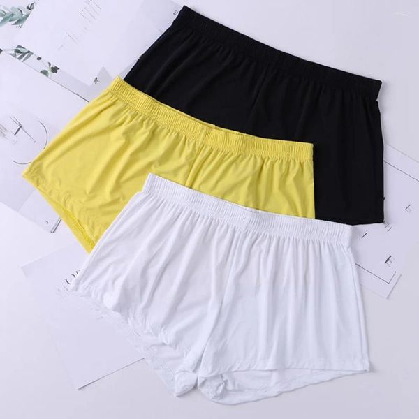 Unterhosen 1pc Männer Eis Seide Boxer Trunks Sexy Sheer Atmungsaktive Nahtlose Lose Boxer Shorts Dessous Unterwäsche Höschen Für Mann