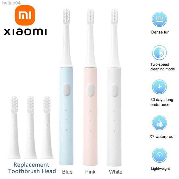 Mijia T100 Xiaomi Sonic Electric Zahnbürste Mi Smart Tooth Pinsel Bunt USB wiederaufladbare IPX7 wasserdicht für Zahnbürsten Kopf Es