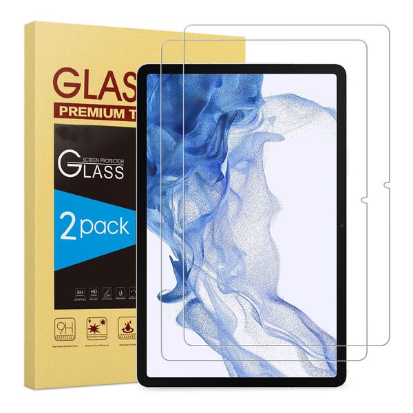 Displayschutzfolie für Samsung Galaxy Tab S9 Plus 12.4 / Tab S9 FE Plus, S8 PLUS, S7 PLUS, S7 FE HD gehärtetes Glas 9H Filmschutz