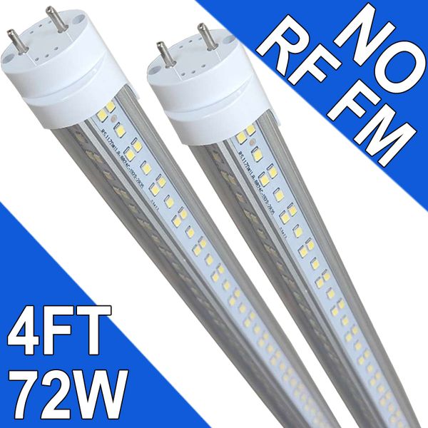 LED-Lampen 4 Fuß, Typ B-Glühbirnen, 72 W 7200 LM 6000 K, tageslichtweiße Leuchtstofflampen 48 Zoll, Ballast-Bypass, 4 Fuß LED-Ersatz-Leuchtstoffröhren usastock