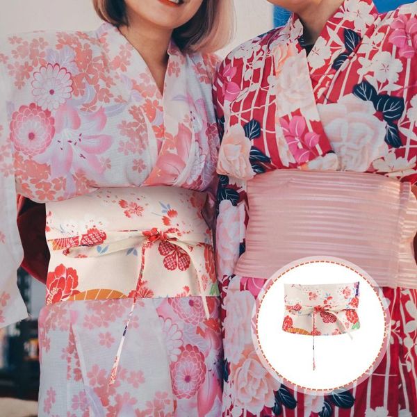 Cintos Vintage Cinto Japonês Mulheres Mulheres Kimono Roupão Tecido Hanfu para Vestido