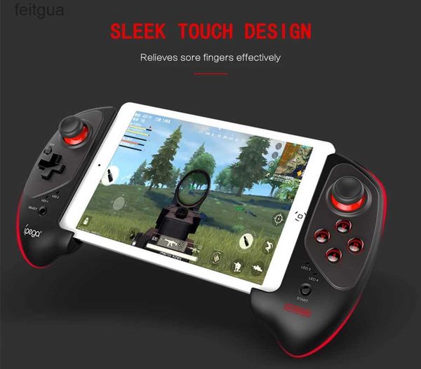 Spielcontroller Joysticks Ipega PG-9083s Red Bat Bluetooth Gamepad Bluetooth 4.0 Sleek Touch 360-Grad-Rotation für iOS / Android / PC / Win YQ240126