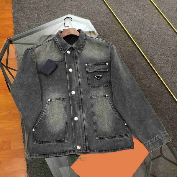 Мужские куртки, мужская куртка, дизайнерская брендовая джинсовая рубашка, куртки мужские, 480 г, импортные бархатные джинсы, дизайн, удобная буква, значок высокой плотности на груди, вышивка шелком RZTN