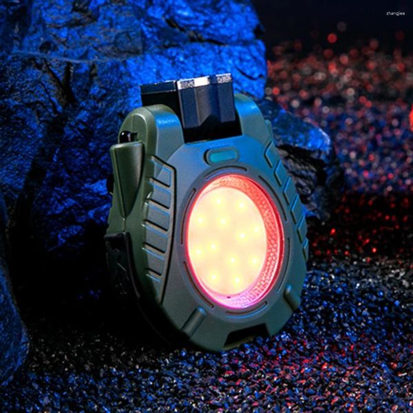 Fari LED COB Clip-on Hat Light Mini faro esterno portatile Multifunzionale in plastica leggera Regolare l'angolo per la corsa in bicicletta