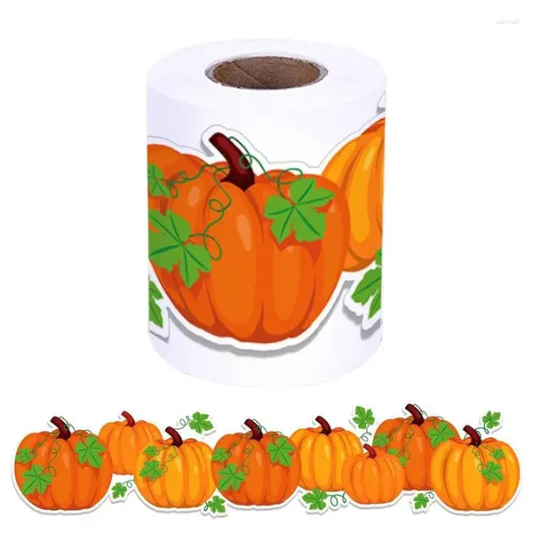 Confezione regalo Adesivi zucca di Halloween Etichetta adesiva sigillante per imballaggio portatile fatta a mano Divertente emote Carta fantasma