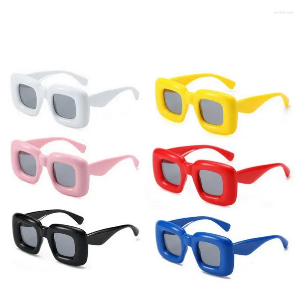 Солнцезащитные очки S, надувные забавные квадратные уличные модные очки 2024, новинка, подарок, концертный реквизит
