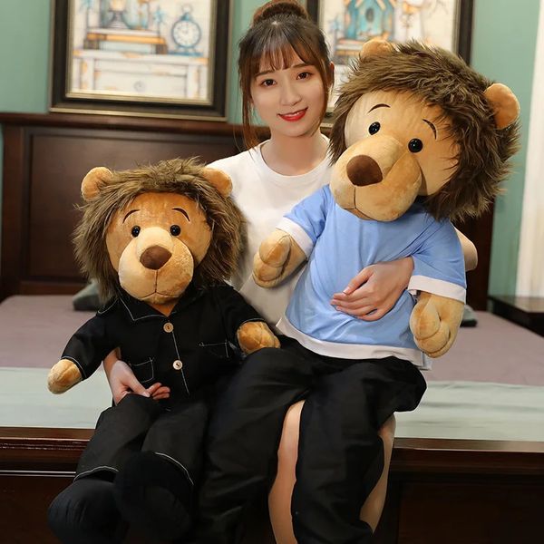 50-125 cm Hoge Kwaliteit Korea The Kings Lion Speelgoed Lee Minomi leeuw Gevulde Zachte Pop Pluche Dier Verjaardagscadeau voor kinderen Kinderen 240123