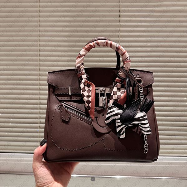 Tasarımcı Çantalar Lüks Crossbody Bags Tek omuz çantası moda tote lychee desen gerçek deri çanta üst katman el çantası saf kadınlar moda çok yönlü çanta