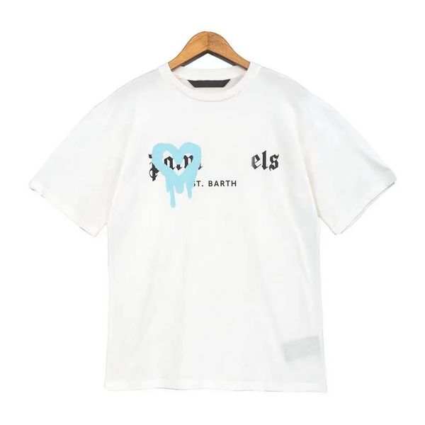 Maglietta designer maschile haikyuu camicia per uomo palme da donna magliette magliette in modo apraio coppia graffiti coppia corta maniche corte di alta qualità alla marea marca di marca lettera di marca tees vuak