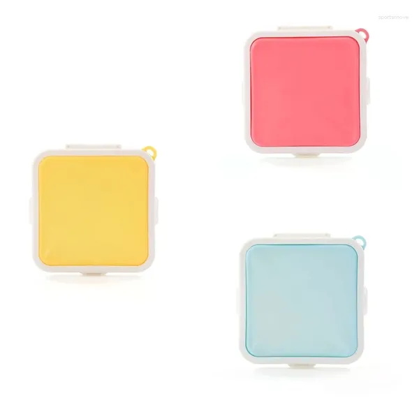 Stoviglie Portatile in silicone per microonde Scatola portaoggetti per panini Bento School Lunch Boxes Custodia riutilizzabile per toast