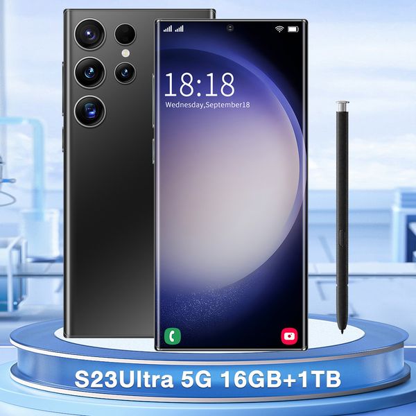S23ultra5g Spot transfrontaliero 3G Tutto Netcom Nuovo Hot 6.7 Smartphone Android 2 16 Consegna del commercio estero