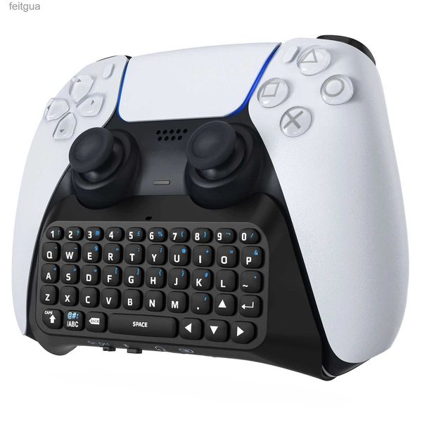 Oyun Denetleyicileri Joysticks Moko 5 Controllerps5 Bluetooth Kablosuz Mini Chatpad PlayStation Controlergame Tuş Takımı Hoparlör YQ240126