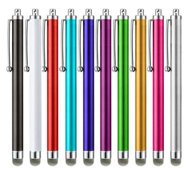 Mesh Fiber Stylus Pen Metall Touch Pens für iPhone Samsung Alle kapazitiven Bildschirm Smartphone Tablet8854454