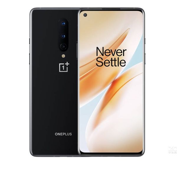 OnePlus 8 5G Versione globale Smartphone 8GB 128GB Octa Core Snapdragon 865 6.55 039 039 Display AMOLED fluido a 90Hz Visualizza a tripla fotocamera usata da 48 MP