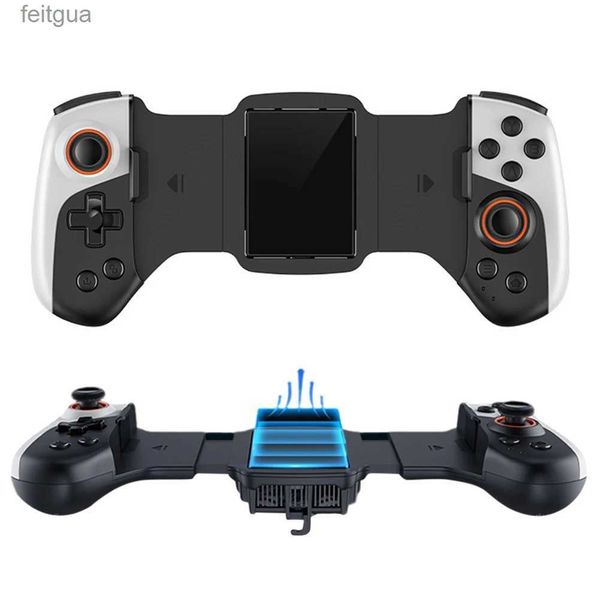 Gamecontroller Joysticks 2 in 1 Teleskop-Gamepad Dual Joystick Kühlung Wireless Mobile Gaming Controller 300 mAh für Android Phone Switch PC YQ240126