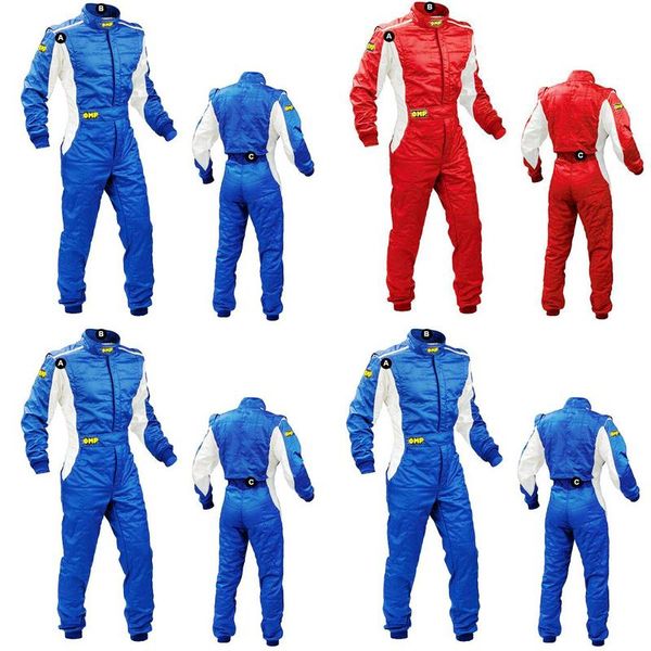 Motocicleta roupas de corrida crianças terno de uma peça kart drift prática homens e mulheres vermelho preto azul entrega gota otz6t