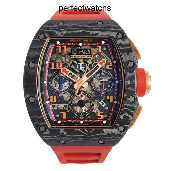 Mechanische Uhr RM Armbanduhr Richardmiille Armbanduhr RM011 LOTUS F1 TEAM 50*40mm 4N0N