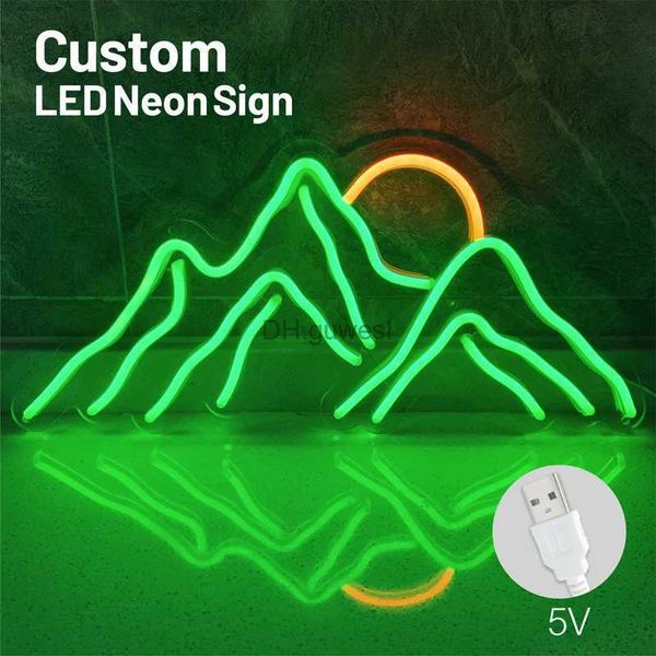 LED-neonbord Pas verschillende kleuren aan met inconsistent patroon Letters Feestverlichting Acrylplaat Led-neonbordlamp YQ240126