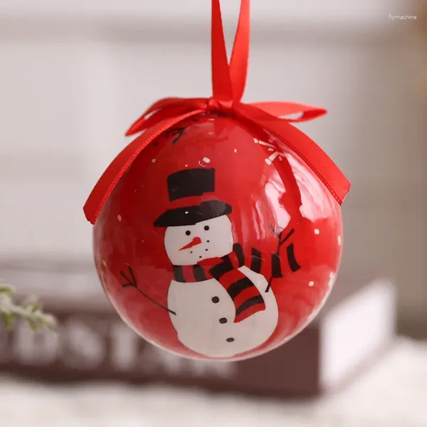 Decorazione per feste 1 pezzo Decorazioni natalizie per palline appese Rosso Bianco Babbo Natale Pupazzo di neve Ciondolo creativo Albero di Natale Atmosfera domestica Regali per l'anno