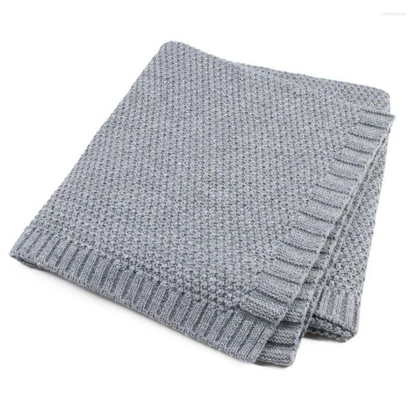 Decken Geboren Säugling Baumwolle Gestrickte Häkeln Baby Decke Swaddle Wrap Weiche Stretch Krippe Schlafen Bettwäsche Für Jungen Mädchen Kinder