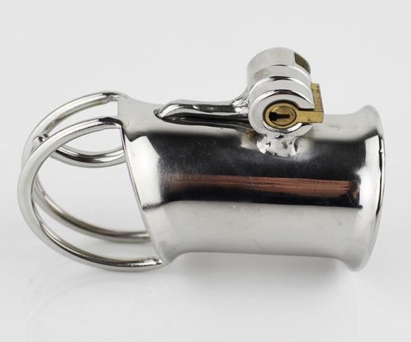Nova chegada pa lock masculino gaiola mais recente design dispositivo de aço inoxidável bondage brinquedos sexuais para homens galo ring8508241