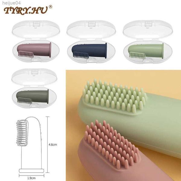 Spazzolino da denti per bambini Spazzolino da dito morbido BPA Silicone gratuito per denti infantili Spazzolino pulito Silicone per uso alimentare per bambini Salute orale