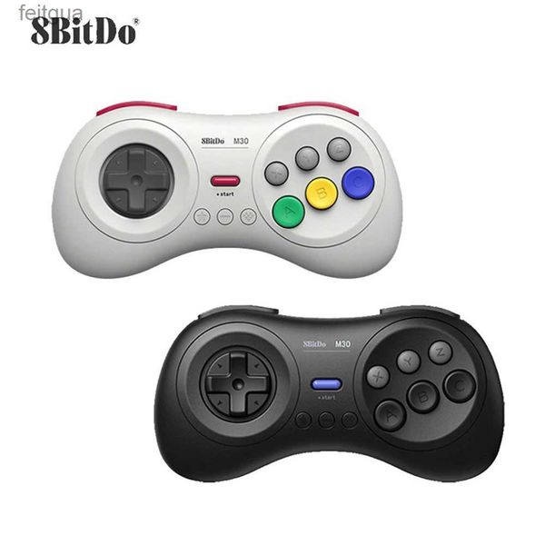 Controladores de jogo Joysticks 8Bitdo M30 Bluetooth Gamepad para Switch PC MacOS e Android com Sega Genesis Mega Drive Style YQ240126