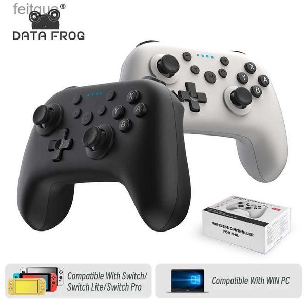 Controladores de jogo Joysticks DATA FROG Bluetooth controlador sem fio para Switch Pro YQ240126