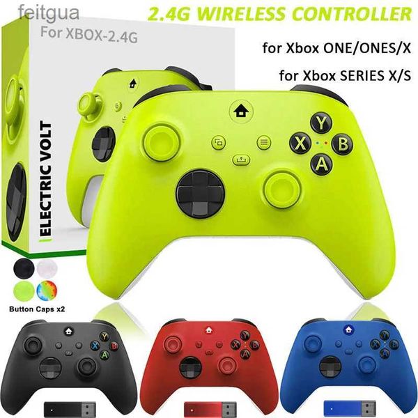 Controladores de jogo Joysticks XboxOne S Gaming Controller PC Wireless Gaming Controlle para Xbox Series S/X Wireless Gamepad para Xbox One PC 2.4G Controller YQ240126