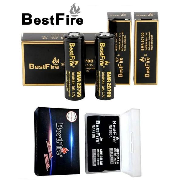 Otantik Bestfire 21700 20700 Pil BMR IMR 4000mAh 60A 3000mAh 50A Şarj Edilebilir Lityum Piller Stokta