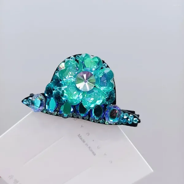 Grampos de cabelo atuam o papel de ser provado chapéu flor arco bico de pato clipe de borda para cristal avançado