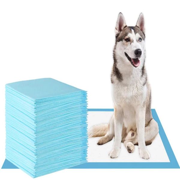 Pannolini Sottopiede Pannolini usa e getta per cani Assorbente Addestramento di animali domestici Pipì Pad Tappetino per pannolini per gatti Pannolini per cani Mutandine Gabbia Forniture 60 * 90