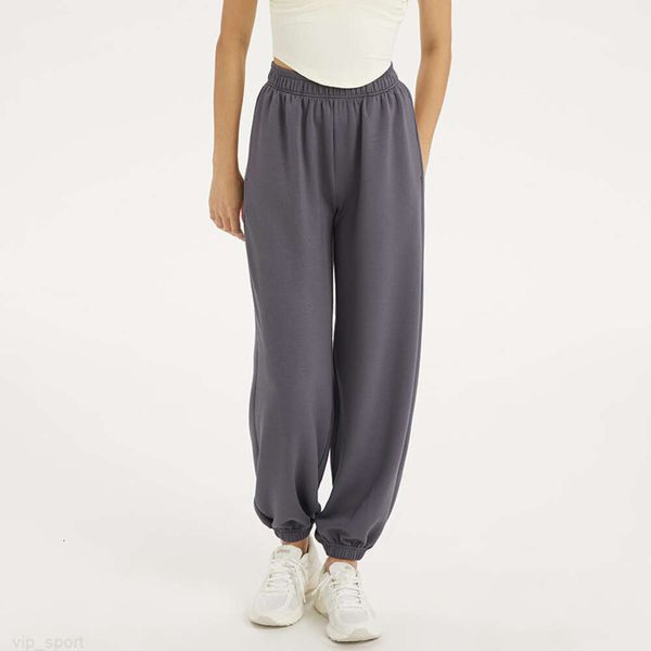 Al Yoga Wear Женские девятые брюки для бега, готовые тянуть веревку, бегуны, эластичные брюки для тренировок с высокой талией, 3 цвета, PT2347, мода