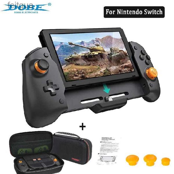 Controladores de jogo Joysticks DOBE Double Motor Vibration Built-in 6-Axis Gyro Joypad para Switch Gamepad Controller Grip portátil com saco de armazenamento YQ240126