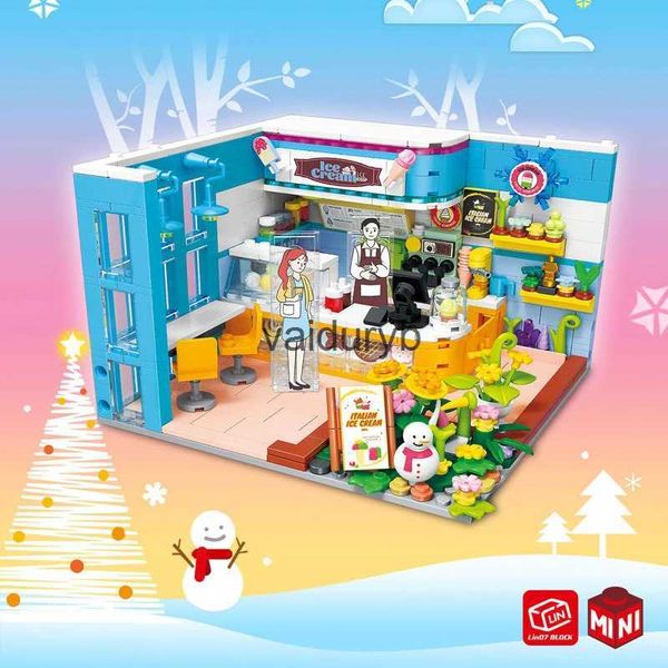 Blocchi 590PCS City Building Blocks Set Kit Friends House Negozio di ghiaccio Cesto di carote Classico fai da te Mattoni Giocattoli educativi per ragazzevaiduryb1