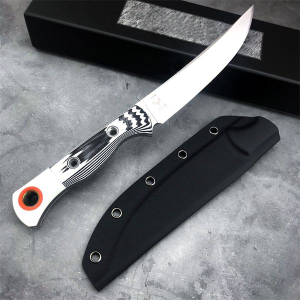 2023 BM 15500 Hunt Meatcrafter Coltello a lama fissa CPM-S45VN Lame satinate Full Tang Maniglia bicolore G10 All'aperto Trasporto quotidiano Coltelli a lama diritta affilata