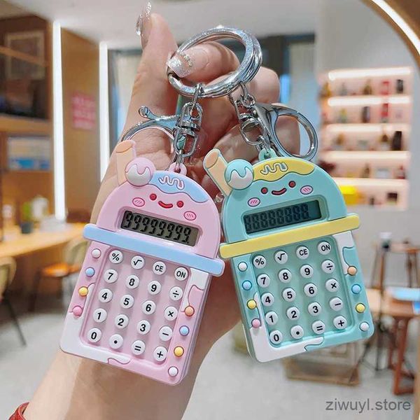 Calculadoras internet celebridade quebra-cabeça brinquedo labirinto calculadora silicone cola chaveiro fantoche mini computador pingente estudante saco pendurado ornamentos